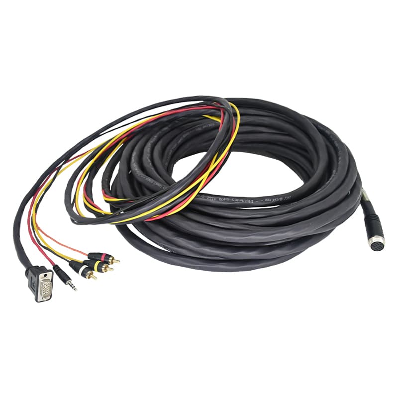 DIN 13P Female to HDB15M & DC3.5 & RCA