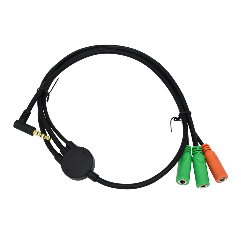 Cable, DC3.5 TRRS (M) to DC3.5 Stereo & Mono (F)