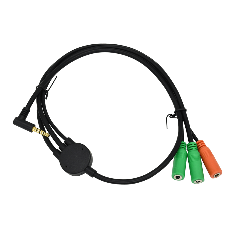 Cable, DC3.5 TRRS (M) to DC3.5 Stereo & Mono (F)