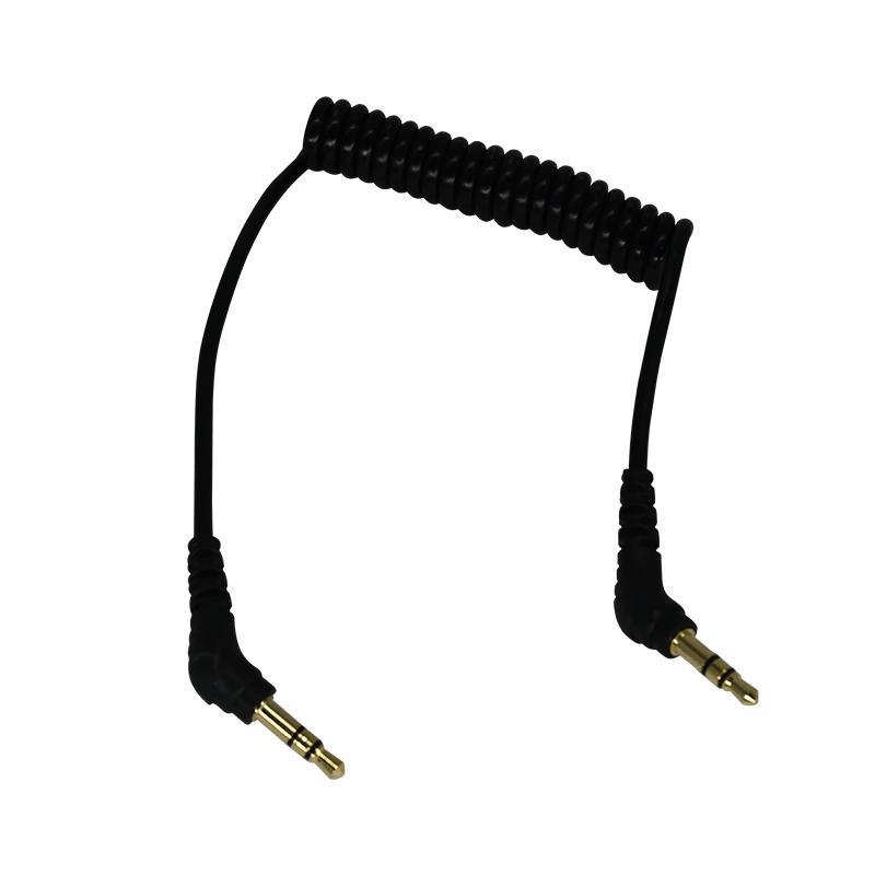 Earphone Cable, Cable Coiled DC3.5 to DC3.5