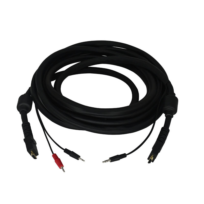 HDMI 2.0 Cable with Ferrites + DC3.5 to 2*DC2.5 L=5m